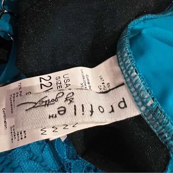 NWT Gottex Lycra Extra Light Lace Swim 22W
